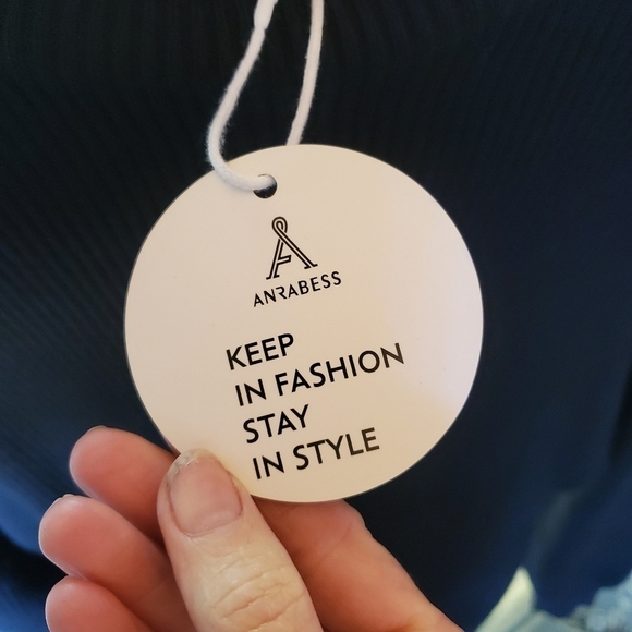 Anrabess Black‎ Ribbed Sweater Long Sleeve Sz. XL Dress - Picture 5 of 11